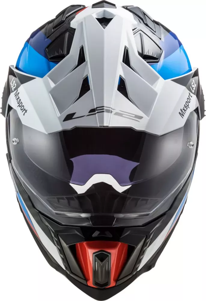 LS2 MX701 Explorer Carbon Frontier Svart/Blå BMW M-Sport design